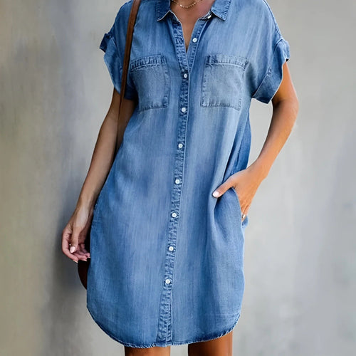 Comfort-Denim Jeanskleid