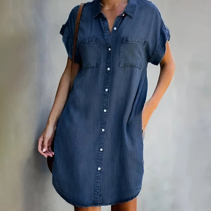 Comfort-Denim Jeanskleid