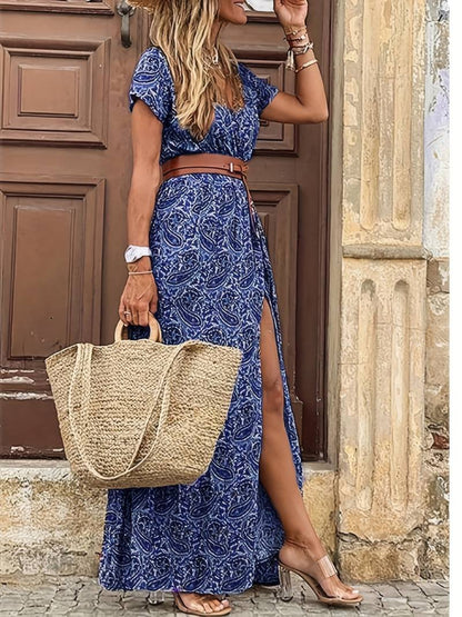 Elegante Bloemen Maxi Jurk