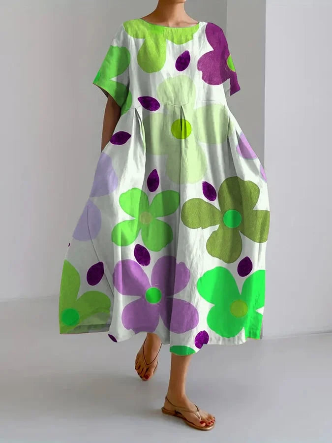 Zomerse Bloemenjurk Vol Kleur