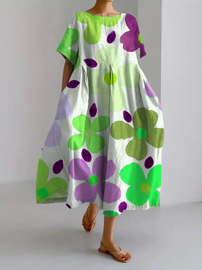 Zomerse Bloemenjurk Vol Kleur