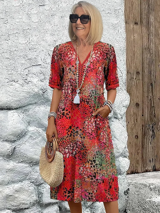 Anmutiges Midi-Kleid