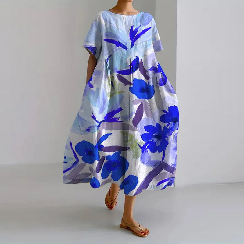 Luchtig Bloemenprint Zomerjurk