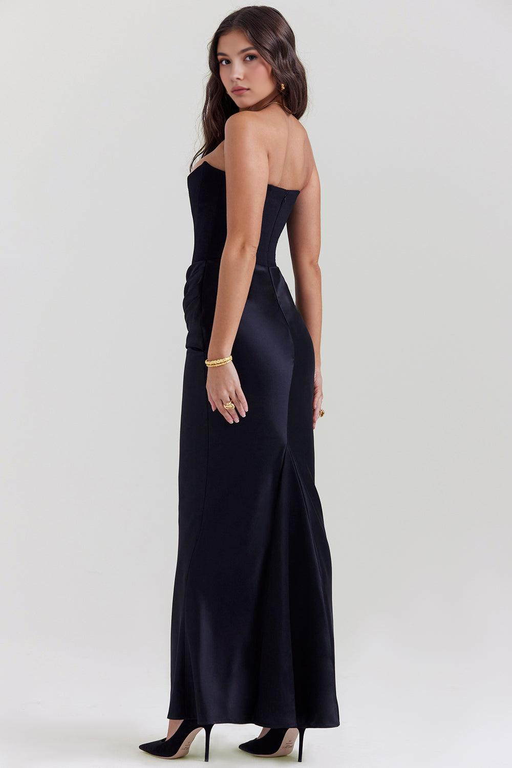 Elegante Satinjurk voor Stijlvolle Avonden
