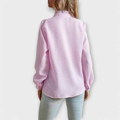 Elegant Long-Sleeve Blouse