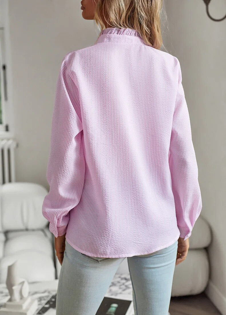 Ruffle Accent Blouse