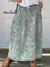 Retro-Look Lichte Linnen Rok
