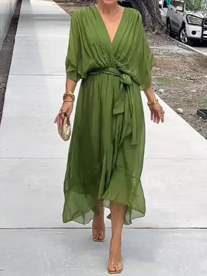 Elegant Chiffon-Seide Jurk