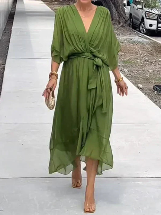 Elegant Chiffon-Seide Jurk