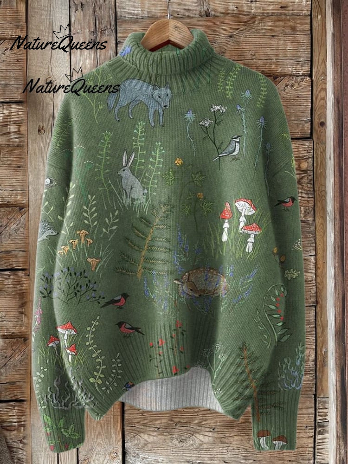 Retro Bosrok Met Dierenprints