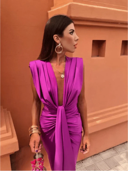 Luxe Satijnen Zomerjurk