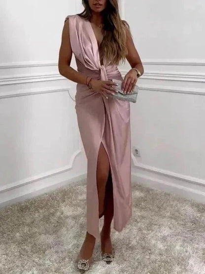 Luxe Satijnen Zomerjurk