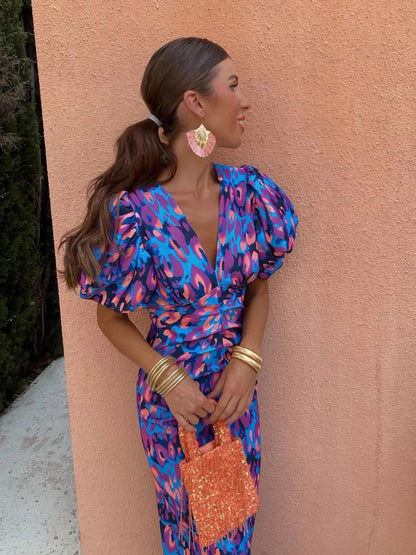 Vibrant-Kleuren Zomerjurk
