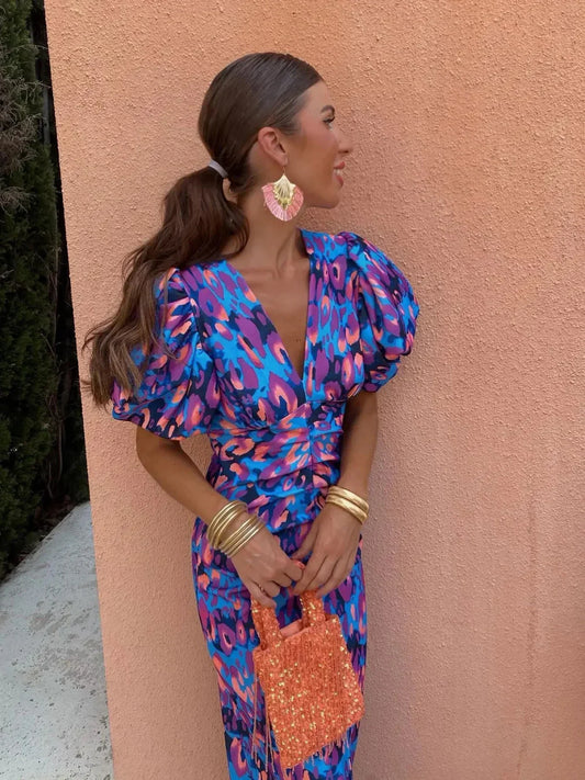 Vibrant-Kleuren Zomerjurk