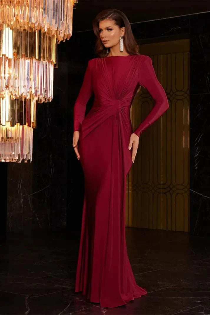 Elegant Twist-Front Maxi Jurk