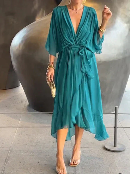 Elegant Chiffon-Seide Jurk