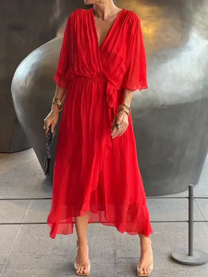 Elegant Chiffon-Seide Jurk