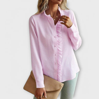 Elegant Long-Sleeve Blouse