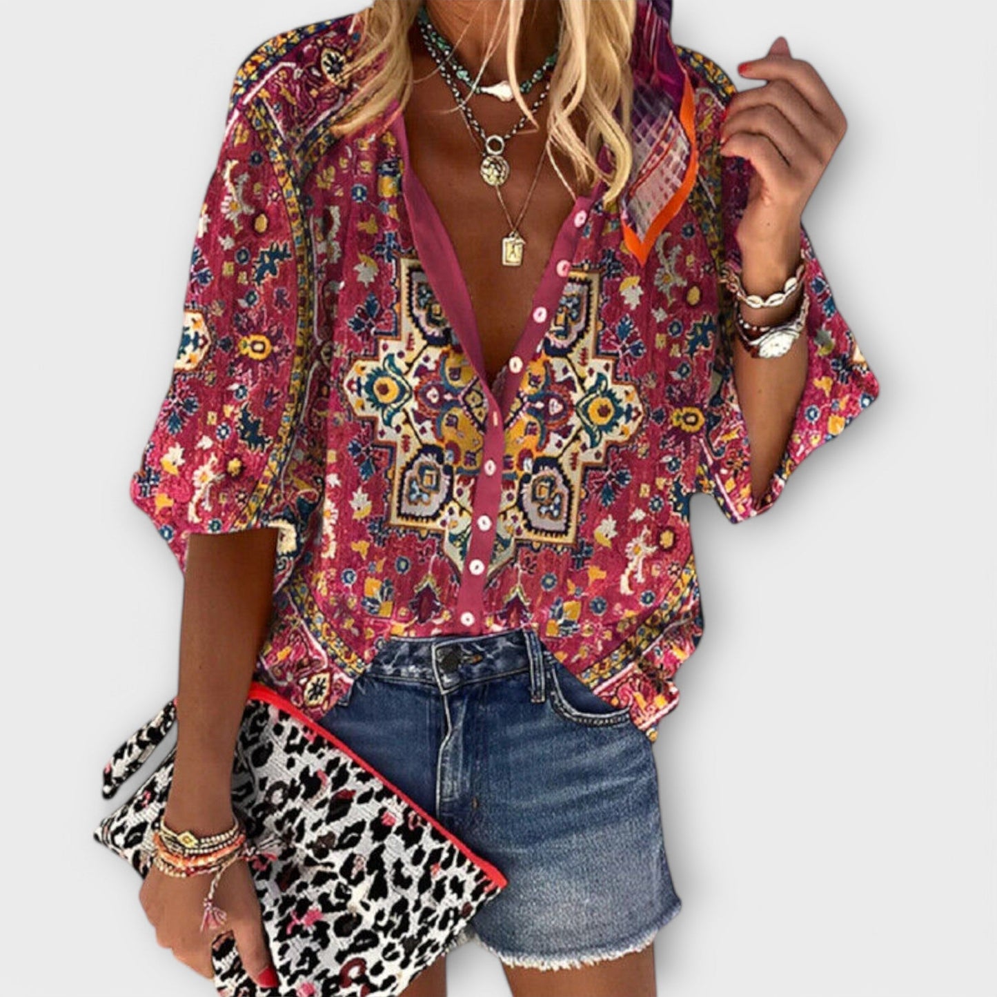 Elegant Retro Blouse