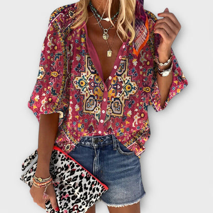 Elegant Retro Blouse