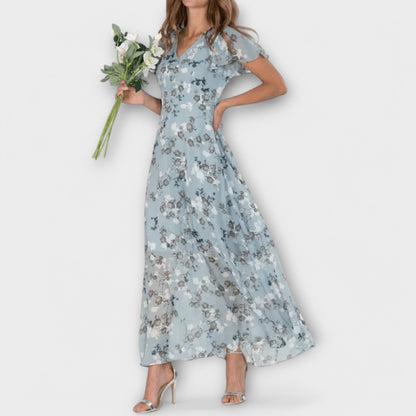 Vloeiende Bloemen Maxi Jurk