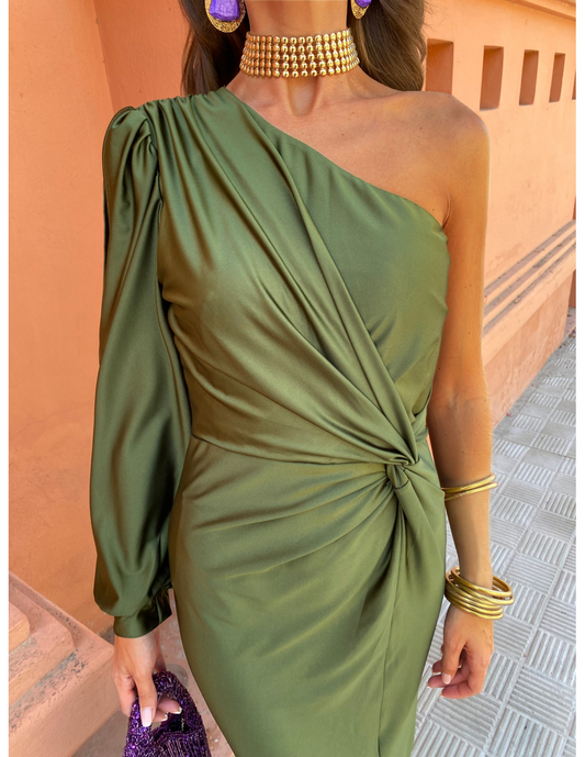 Elegant One-Shoulder Dress