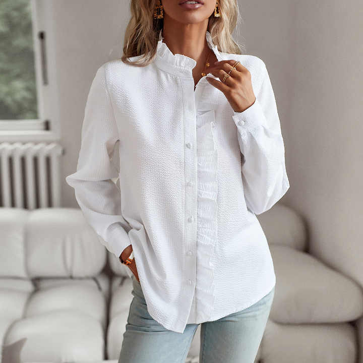 Ruffle Accent Blouse